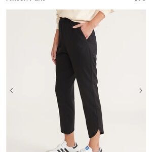 Marine Layer Black Cropped Ankle Pants